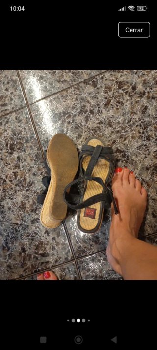 Sandalias negras mujer
