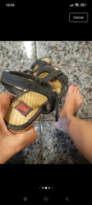 Sandalias negras mujer