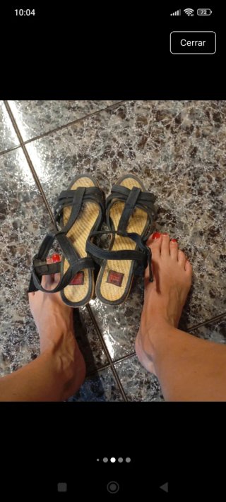 Sandalias negras mujer