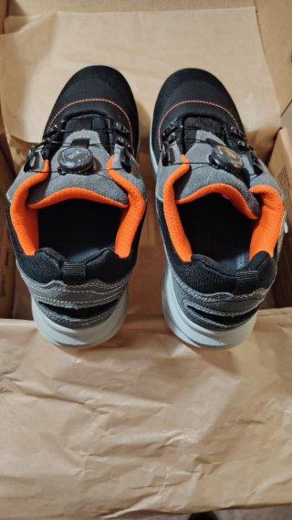 Scarpe antinfortunistiche Boa nere arancioni