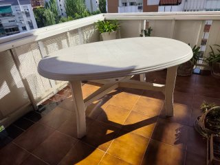 Mesa ovalada 6 personas exterior