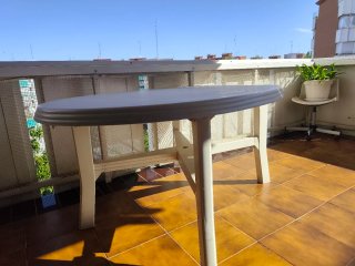 Mesa ovalada 6 personas exterior