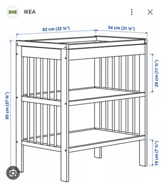 Cambiador Ikea Gulliver Blanco