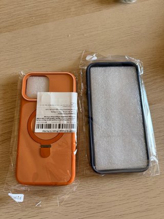 2 Cover iPhone 13 Pro Max (Arancione e Blu)