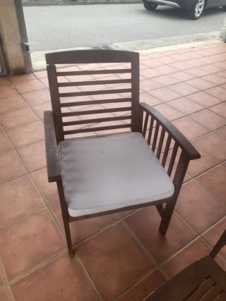 Conjunto Terraza Madera 4 Piezas