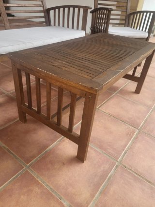Conjunto Terraza Madera 4 Piezas