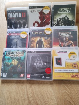 Lote juegos PS3 (Dishonored, Fallout 3, Skyrim, et