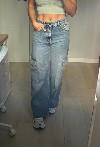 Pantalones vaqueros cargo Pull&Bear