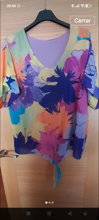 Blusa estampada flores talla única