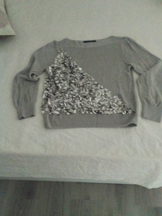 Jersey Sita Murt gris con apliques