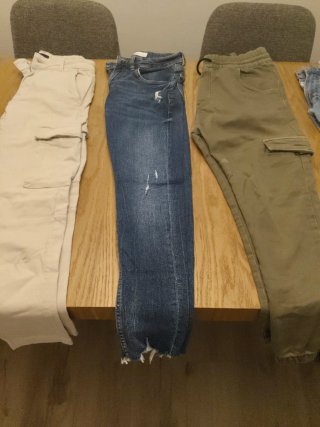 Pack 5 pantalones. Se pueden comprar sueltos.