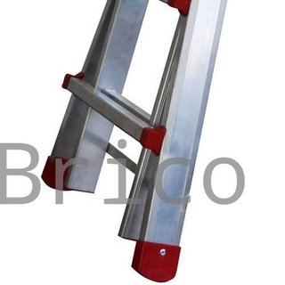 Escalera Telescópica Aluminio 4+4 Pestaña