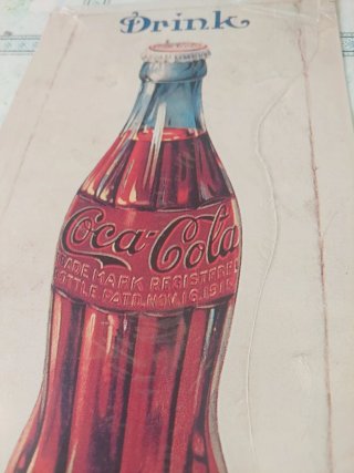 Cartel Metálico Coca Cola Vintage Original