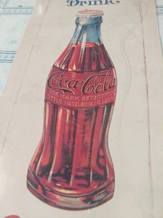 Cartel Metálico Coca Cola Vintage Original