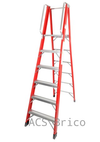 Escalera Fibra Tijera 2x6 - 1,71 Metros - 10402 - Mader