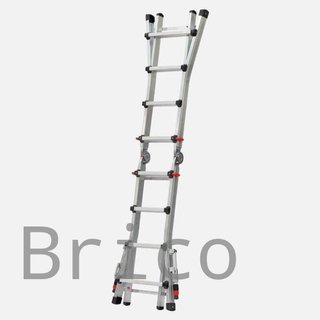 Escalera Telescópica Aluminio 5+5 Peldaños Teleflex