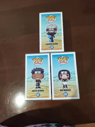 Funko Pop Naruto Shippuden Kakashi, Obito, Rin