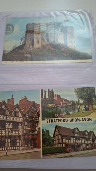Album di Cartoline Antiche con Francobolli