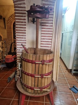 Prensa de uvas manual Lagar de husillos