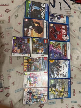 Lote Videojuegos PS4, PS5 y Nintendo 3DS