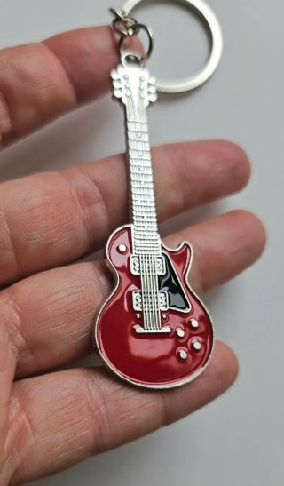 Llavero Guitarra Eléctrica Roja