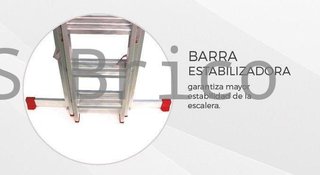Escalera Aluminio 3x7 - 2+2+2 M - 66x25mm