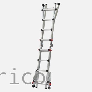 Escalera Telescópica Aluminio 6+6 Peldaños Teleflex
