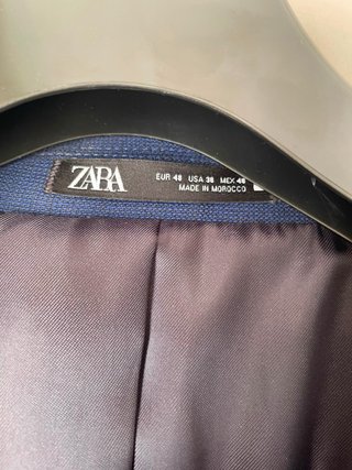 Traje de hombre azul