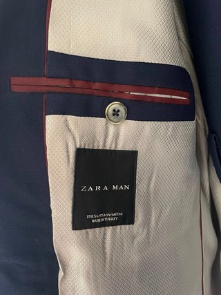 Traje de hombre azul