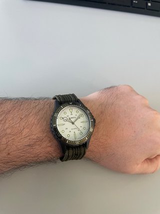 Orologio Timex Uomo Nero Verde Militare