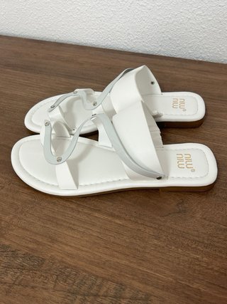 Sandalias blancas talla 37