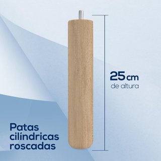 4 Patas Madera para Base Tapizada