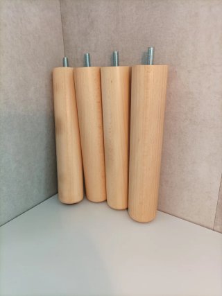 4 Patas Madera para Base Tapizada