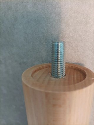4 Patas Madera para Base Tapizada