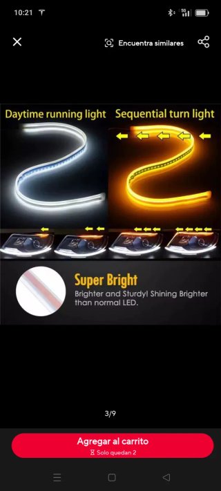 Tira LED Intermitente para Coche