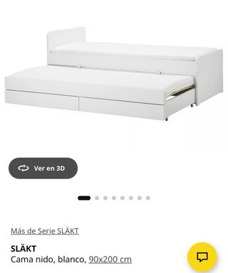 Cama nido infantil blanca