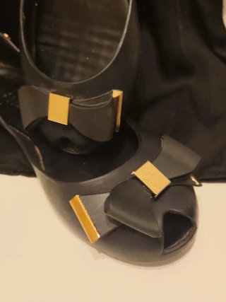 Bailarinas Swin & Beach Negro Dorado