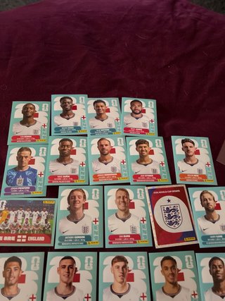 19 cromos Inglaterra Mundial 2026