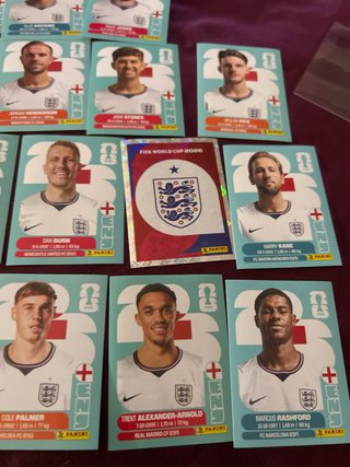 19 cromos Inglaterra Mundial 2026