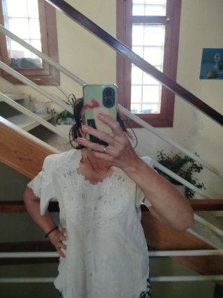 Camisa bordada talla grande XXXL