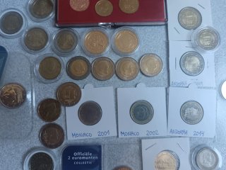 Monedas euro Mónaco, Andorra, San Marino
