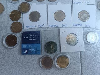 Monedas euro Mónaco, Andorra, San Marino