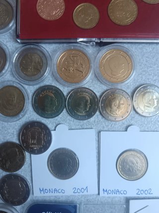 Monedas euro Mónaco, Andorra, San Marino