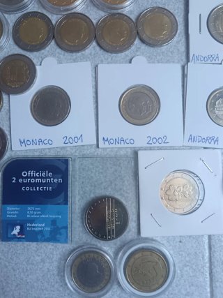 Monedas euro Mónaco, Andorra, San Marino