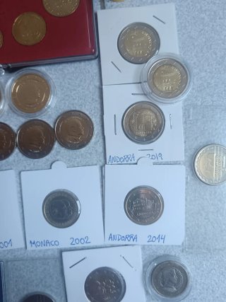 Monedas euro Mónaco, Andorra, San Marino
