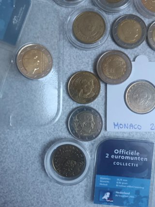 Monedas euro Mónaco, Andorra, San Marino