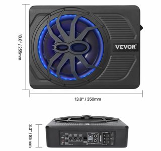 Subwoofer VEVOR con luz azul