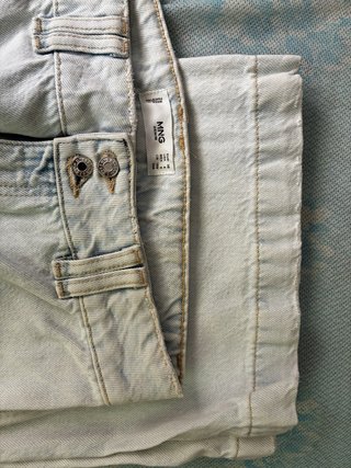 Vaquero  mujer Mango azul bleach talla 36