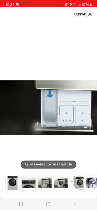 Lavadora Siemens WG56H2AXES Gris