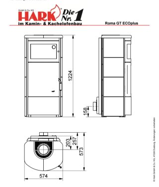 Estufa leña con horno para pizzas